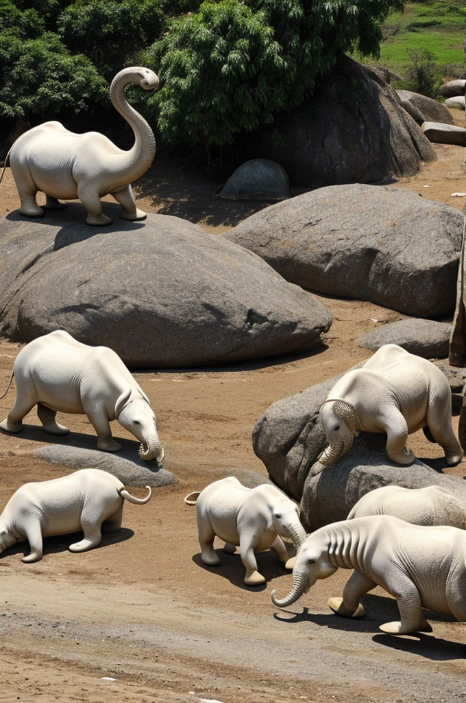Seals that are like Thai dragons and white elephants.
