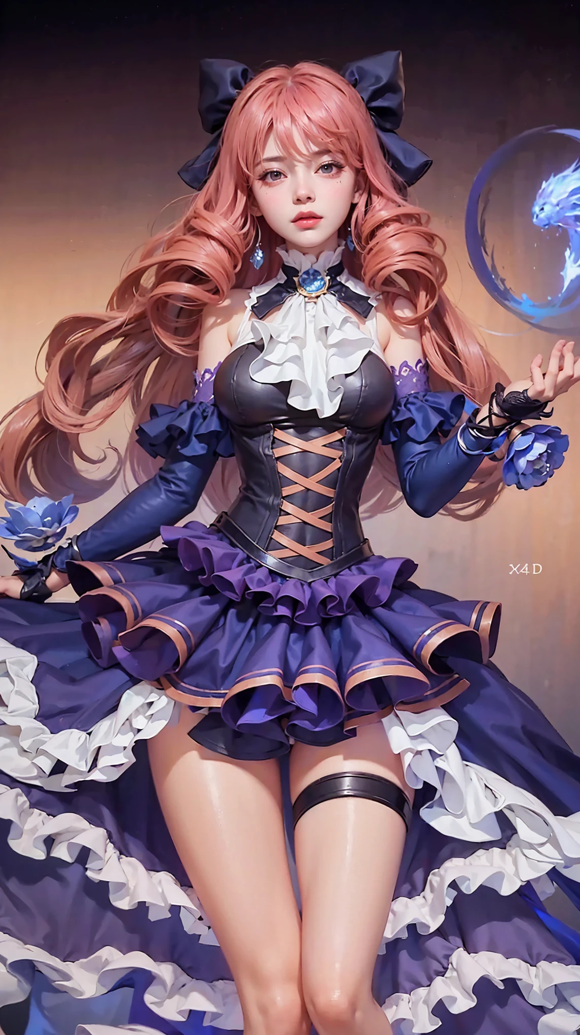 a close up of a 4 girls ,pink hair , big booobs , shadowbringers cinematic, 4 k detail fantasy, a beautiful fantasy empress, game cg, xianxia fantasy, xianxia hero, 2. 5 d cgi anime fantasy artwork, cinematic goddess close shot, ruan jia and artgerm, wow 4 k detail fantasy, hyperdetailed fantasy character