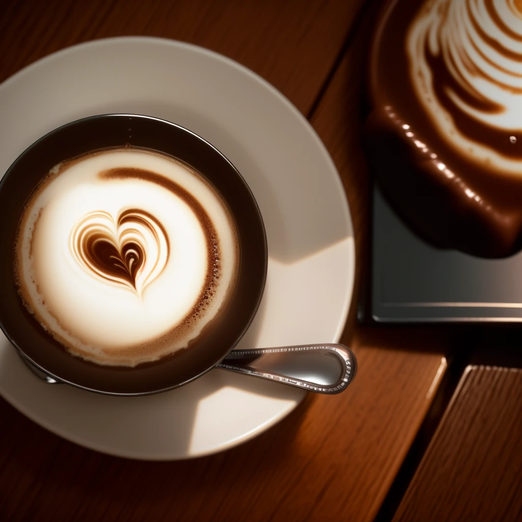 there is a cup of coffee on a saucer on a table, cup of coffee, coffee cup, ☕ On the table, morning coffee, drinking a coffee, drinking a cup of coffee, drink more coffee, coffee, Photo 3 5mm, coffee smell, Highly detailed VFX espresso, Exploitable Images, swimming in a pool of coffee, drinking coffee, hot coffee