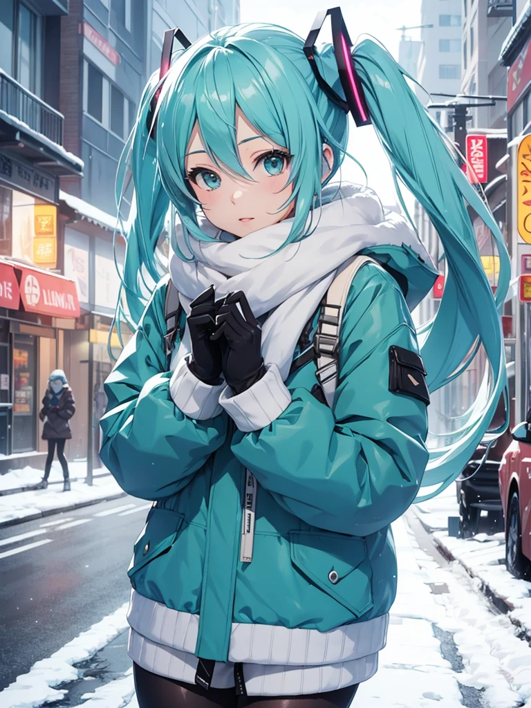 Hot Hatsune Miku, winter wear