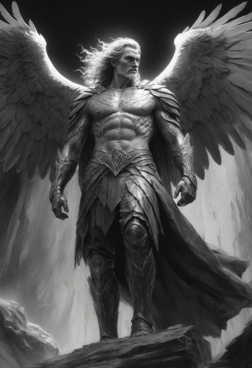  stunning black and white graphite sketch of Gwaihir the Windlord, was lord of the Great Eagles, panoramic shot, from The Lord Of The Rings trilogy, in dynamic pose, by Anna Razumovskay, (by Alyssa Monks:1.1), by Joseph Lorusso, by Lilia Alvarado, beautiful lighting, sharp focus, 8k, high res, (pores:0.1), (sweaty:0.8), Masterpiece, Nikon Z9, Award - winning photograph, --ar 16:9 --style raw --stylize 750 --niji 6, perfect composition, beautiful detailed intricate insanely detailed octane render trending on artstation, 8 k artistic photography, photorealistic concept art, soft natural volumetric cinematic perfect, wide angle view 