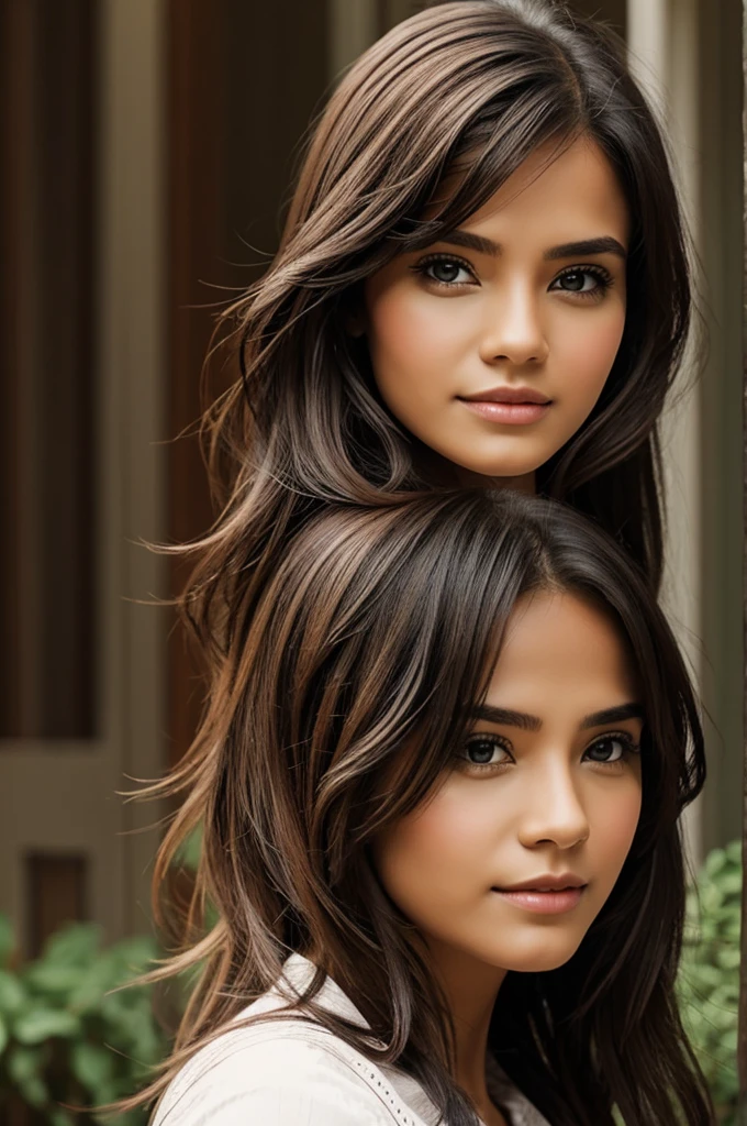 puerto rican girl with hair the looks like ringlet-shaped, voluminous, springy curls