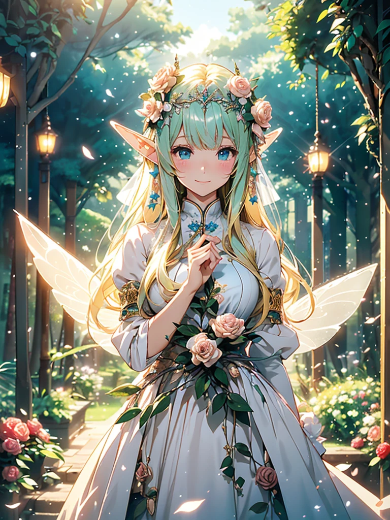 最high quality、1woman elf 、beautiful Hair、blondes、Various roses Beautiful foam、、CourtyardShining fairy wings、AND.g: Worst quality ,Flower fractal art 、see-throughbodystocking,Beautiful side shot, radiance,High-definition depiction, Realistic, 8K, Unity, beautiful Shot, light smile, Beautifully and vividly drawn, , Beautiful, beautiful, clear skin、sexy,beautiful dress,Countless rays of light pouring down, Swirling Light, big background, Raise one arm above your head, Intense light is emitted from the magic circle in front of the girl. forest、Lots of leaves、green leaves、flower、Particles of light、
Romanticism,Cowboy Shot: The most beautiful form of chaos, Mr..々colour, Intertwined flowers, Particle,magical gentle light,smile,sexy,image quality、masterpiece、Beautiful Face、Super beautiful elf woman((Big breasted 22 year old office lady、Nipples、Bust 100,Beautiful long ironed hair 、blondes hair,height: 165cm。、sexy、ANDsbian、、high quality、、background((Star Narski)))、Starry Sky、Visual art、Written boundary depth、、ANDlf ANDars、、universe、Happy smile、gentle light、ANDlf forest、elegant、ticker beautiful decorative、、magic、forest、Beautiful tiara、Beautiful bed、Beautiful Landscape、A kind smile、wonderful、Fluttering petals、Dance happily、、Cultivate fantasy、、Mystery light Lots of flowers、、art、forest, palace, art,mystery,Ultra-high resolution,atmosphere