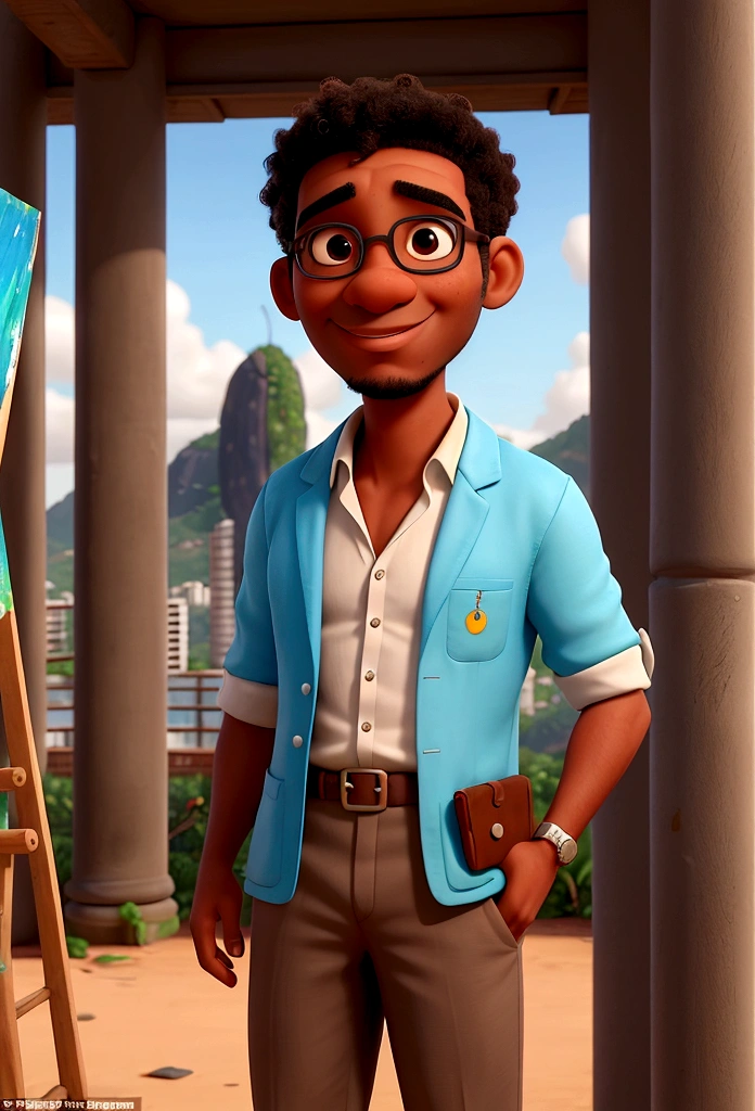 The Professor managed to get in touch with a man who offered him help and became a painter in Rio de Janeiro portraying Bahian children
