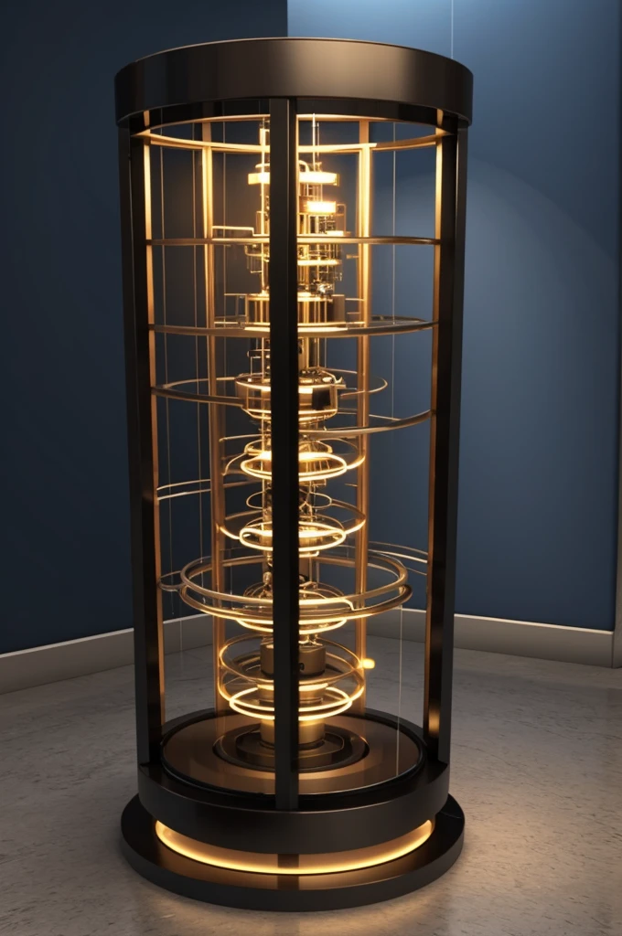 An animated teleportation machine