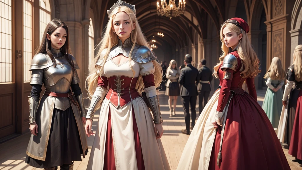 ((work of art)),((best qualityer)),((high détail)),((realisitic,)) army armor and weapons red and white colors, medieval era