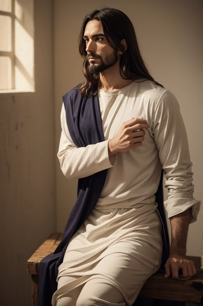 Jesus didn't die, in perfect lighting and with white clothes