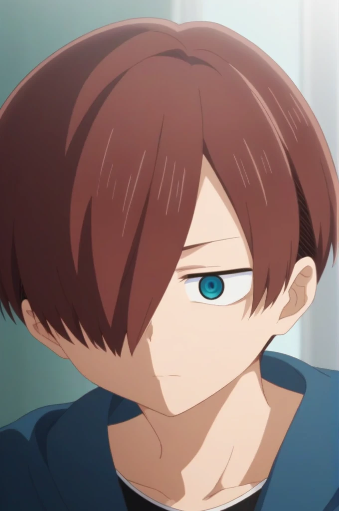score_9, score_8_up, score_7_up, source_anime, rating_safe, intricate details, anime screencap, , official style, , , depth of field, 1boy, solo, male focus, kyoutarou_ichikawa, red hair, blue eyes, short hair, hair over one eye, bangs, , alternate history, ,
