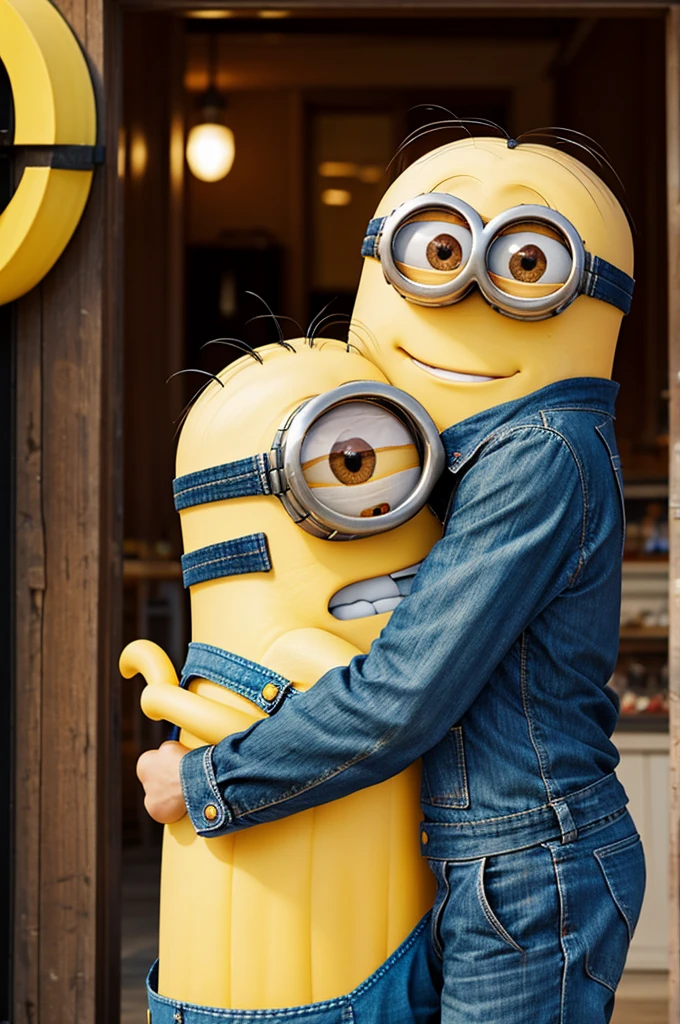 minion hugging number 3