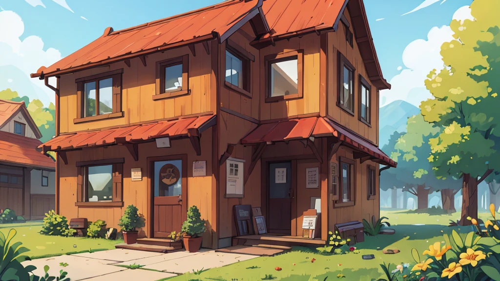 ((best qualityer, work of art)), house, front
