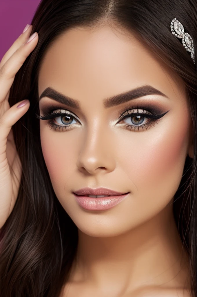 Generate a makeup logo for a company that says I look like a princess
