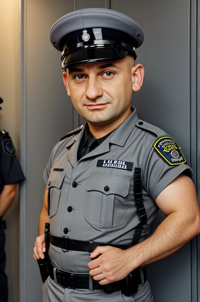 Lou Pickles From Rugrats in Gray Police Uniform