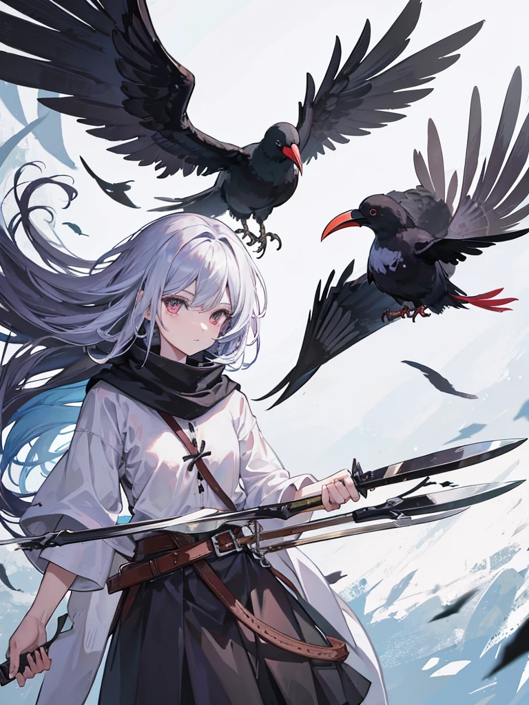 pilgrim,crow,Apparition,wing,Long knife
