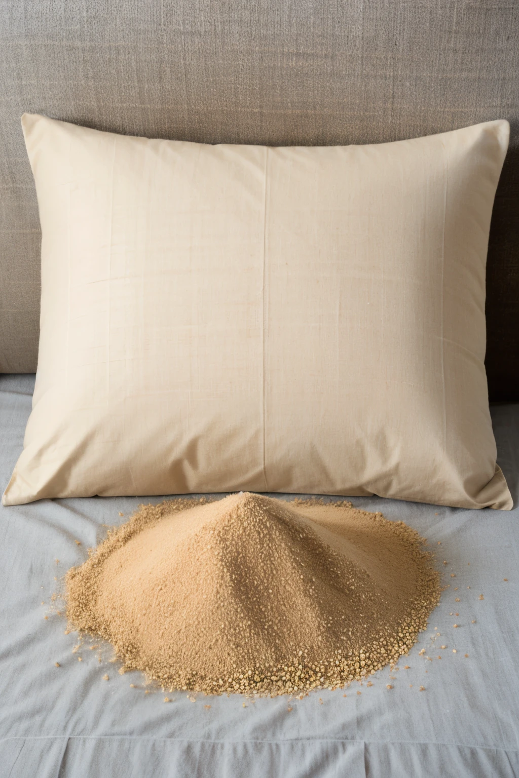 pillow made from natural seeds to be used for advertising