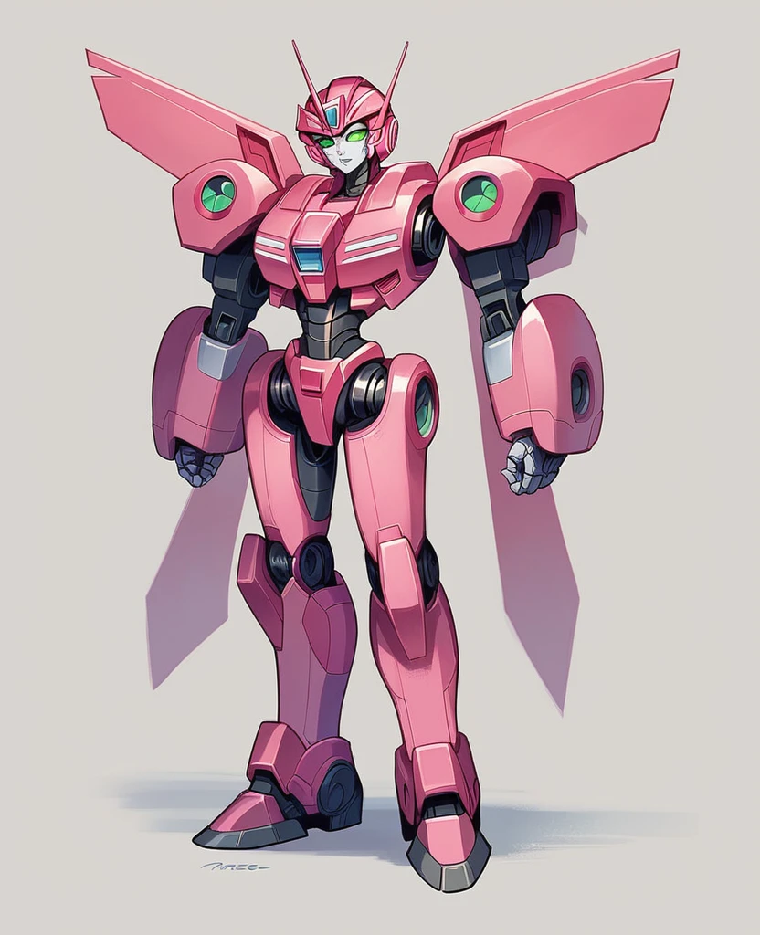 Transformers, as arcee, woman robot, as autobot, pink metal colour body, as arcee transformers full body,