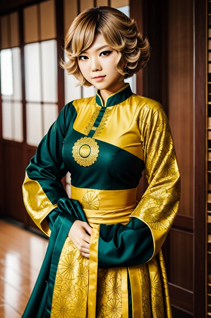 Tatsumaki from One punch man wearing Malaysia traditional clothing.