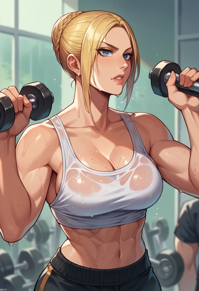 Nina Williams Tekken working out wet