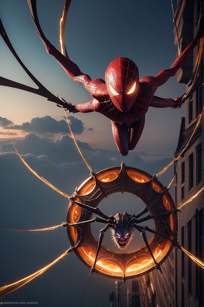 Create an Edspider logo from the marvel universe