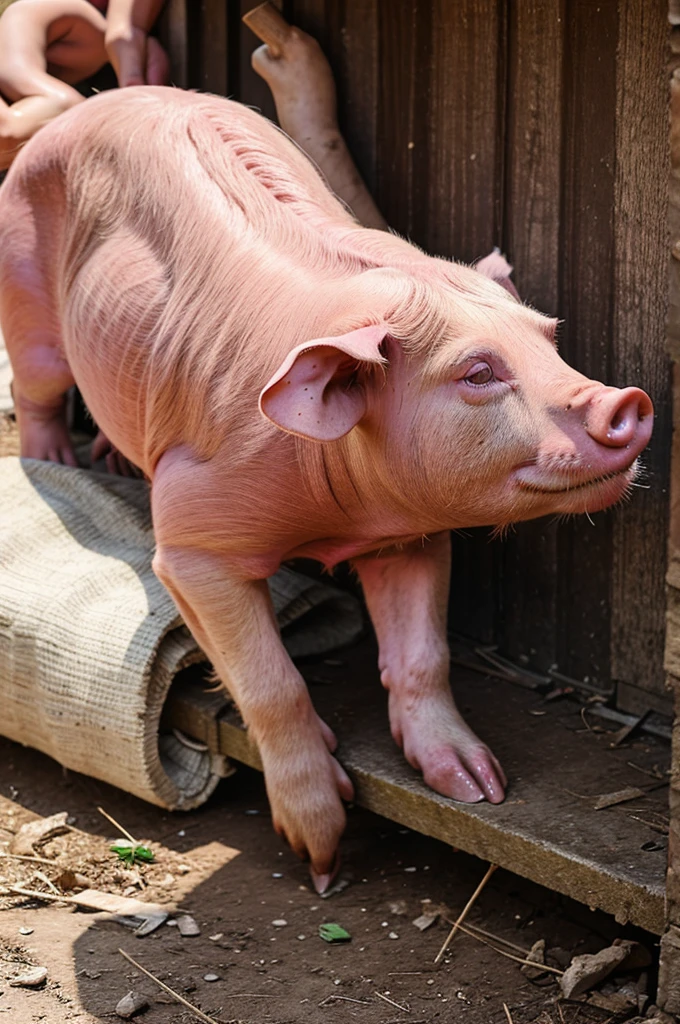Muslims are slaughtering pigs