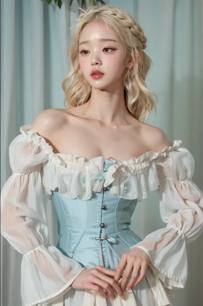 Wonyoung from IVE face, foto realista, ultra HD, 8k, big juicy lips 