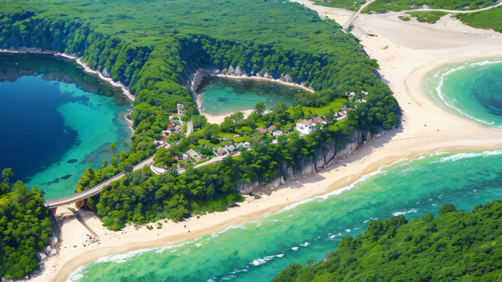 Natural beauty. Aerial view. 8K. High definition
