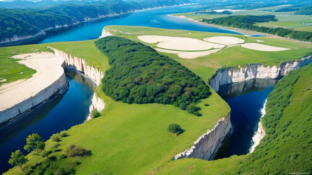 Natural beauty. Aerial view. 8K. High definition