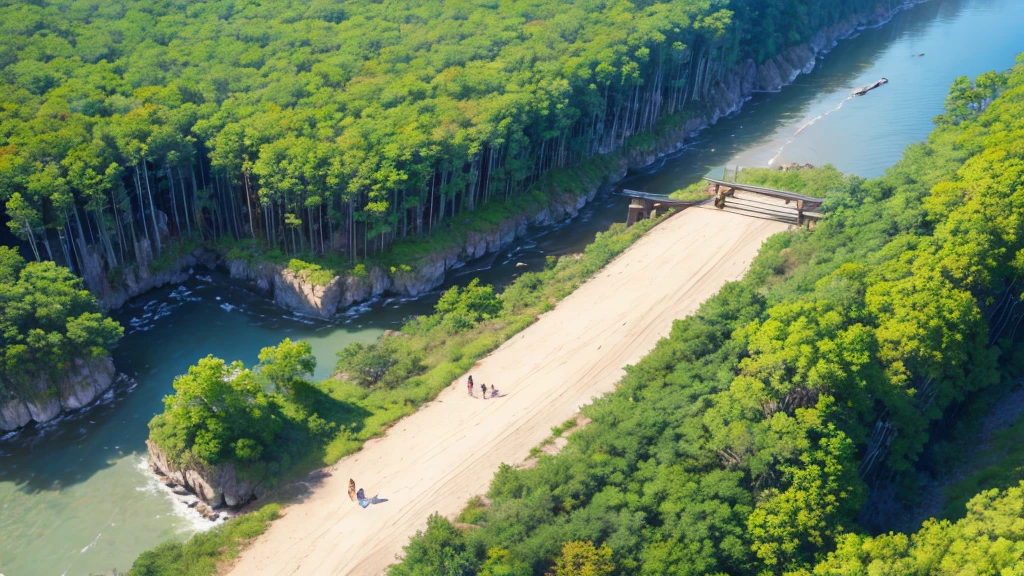 Natural beauty. Aerial view. 8K. High definition