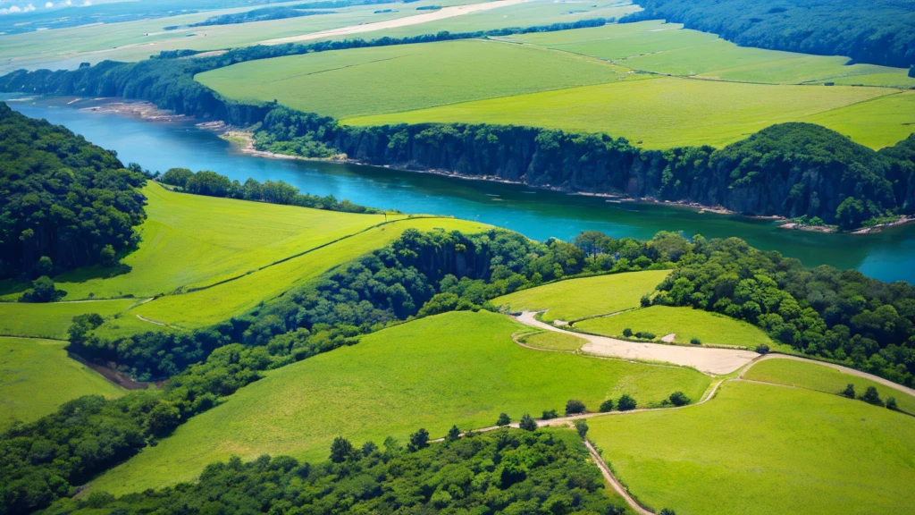 Natural beauty. Aerial view. 8K. High definition