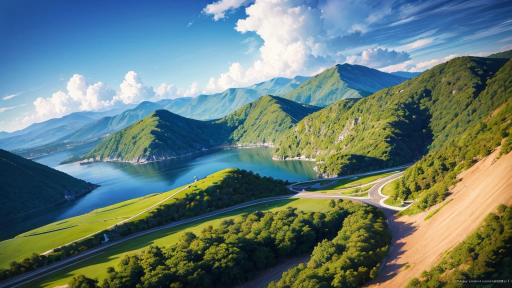Natural beauty. Aerial view. 8K. High definition