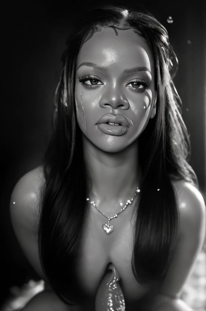 Rihanna1,realistic, detailed facial features, highly detailed face,necklace,((Universe, (naked tits covered in cum:1.3 NFV((after blowjob)), ((cum on face)),hearts, glare, A passionate kiss)),(high quality:1.3),(Best quality:1.3),(masterpiece:1.3),official art,official wallpaper,4k textures,(epic:1.2),(mysterious atmosphere:1.2),(twilight:1.2),thin glitter,quirky atmosphere,(detailed:1.05),(extremely detailed:1.06),sharp focus,(difficult:1.03),(extremely difficult:1.04),high contrast,soft cinematic light,soothing tones,HDR