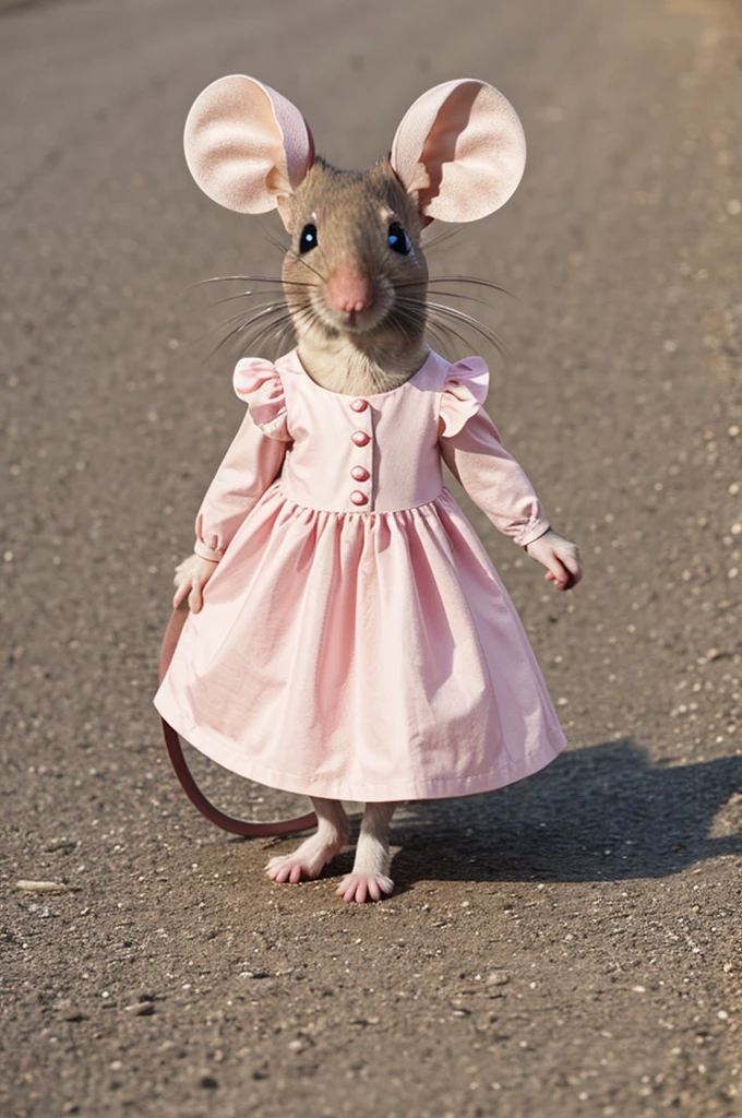 A mouse in a dress 
