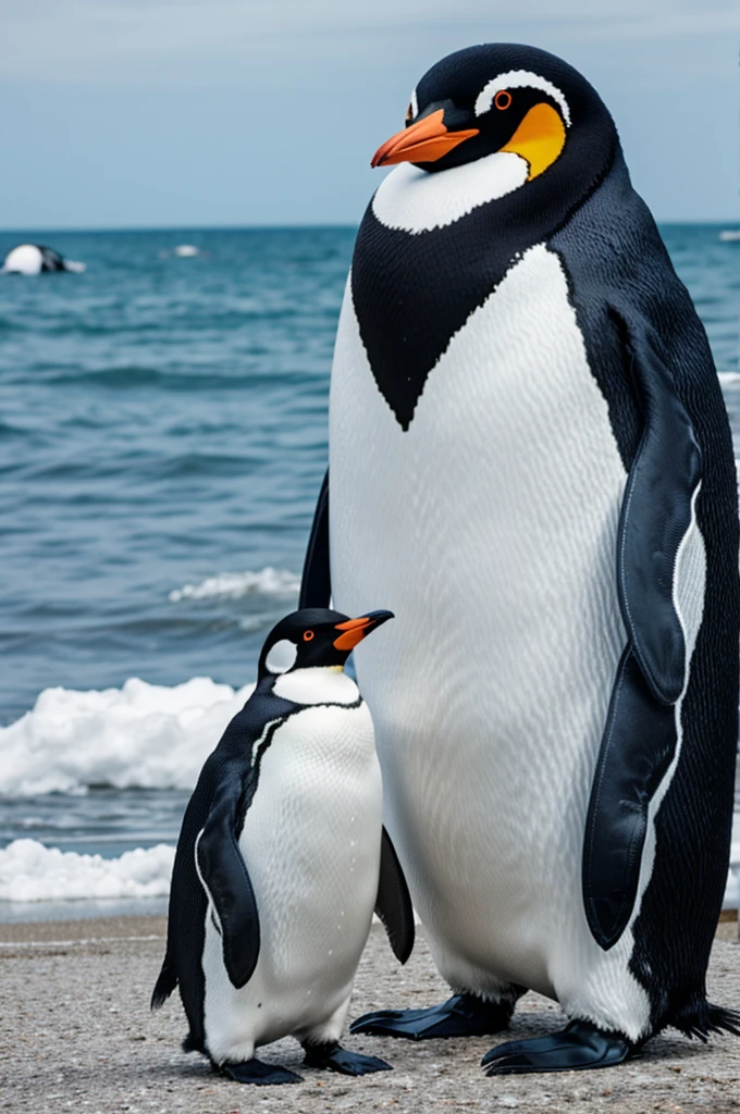 Create a super penguin