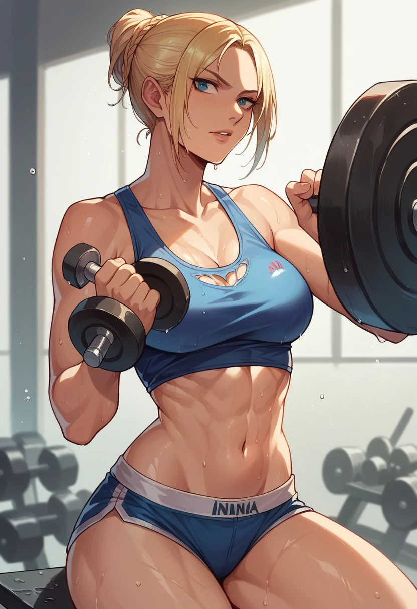 Nina Williams Tekken working out wet