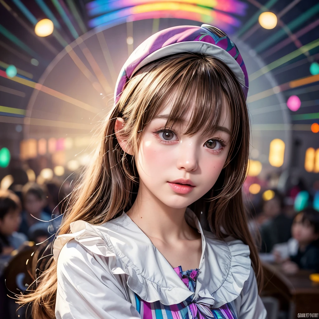 NSFW, 8k, High-level, absurd, masterpiece, best quality, primitive, very detailed CG, very detailed wallpaper, perfect lighting, Extremely detailed (((The personifying " Willy Wonka " as a ))), MysticSight, Tyndall effect, Tyndall scattering, Studio gray background with (many Dazzling RainbowColor particles BokeH:1.28), (RoundlyButts, ThighGap), (Exposed:0.4), (Assfocus with looking ahead), BREAK (NOGIZAKA face variations) Extremely Detailed very KAWAII face variations, perfect anatomy, Childish, captivating gaze, elaborate detailed Eyes with (sparkling highlights:1.28), long eyelashes、Glossy RED Lips with beautiful details, Coquettish tongue, Rosy cheeks, Radiant PearlSkin with clear transparency . { (Dynamic LifeLike expressions:1.4) | :d) }, (large eyes:-1) .
