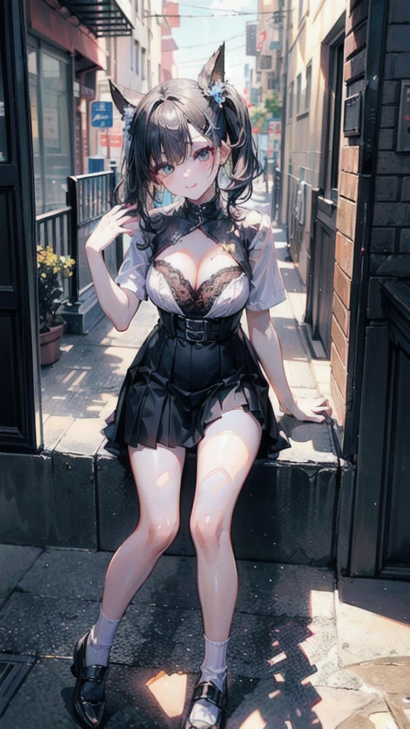 (Best quality, 8k, 32k, Masterpiece, UHD,:1.2),RAW, 1girl,ultra cute , natural lighting,transparent shining eyes, 18yo ,fair complexion ,flushed face, shiny, ,(best shadow), (sharp eyeliner, eye shadow, fine eyes:1.1) ,break, A girl from home、Alley、Landmine girl、