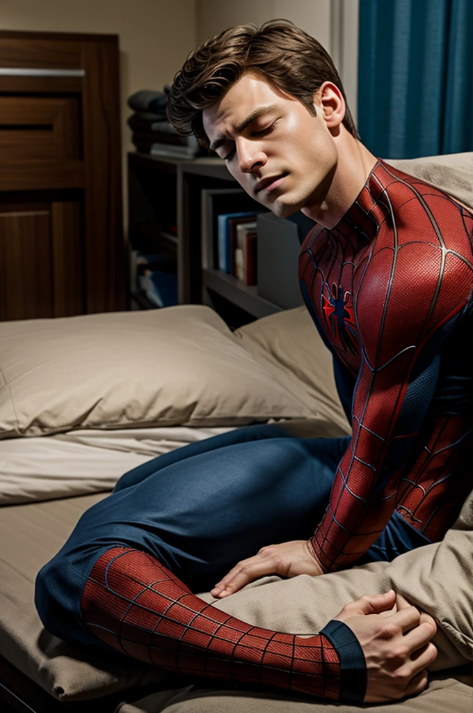 Peter Parker sleeping 