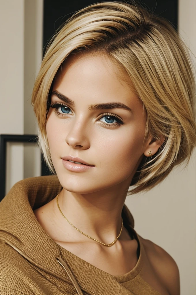 Create a blonde tomboy