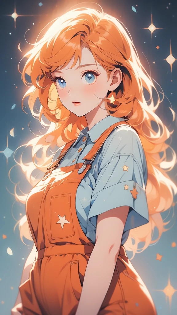 Big fat girl in tight  orange sundress, ,Lineartnime, anime simple style
1woman.flower painting on sequins overalls.sequins shinywhite lips. eyeshadow.shinywhiteeyeliner.bustshot.(ultradetailed:1.4).16K.bestshot.musterpiece.,starrystarscloudcolorful, 1girl,blunt bangs, orange  hair,long hair,blue eyes,solo,