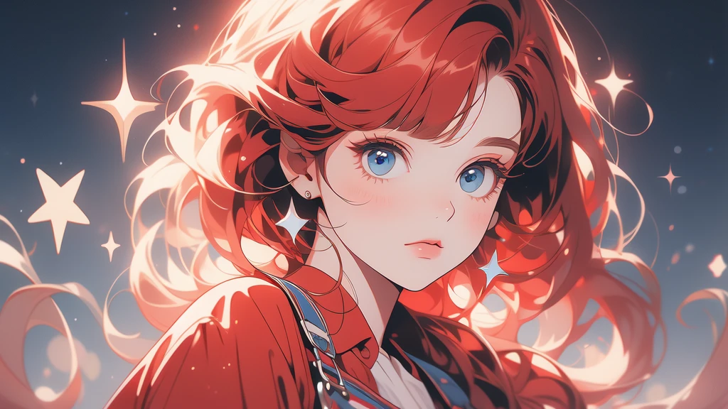 Big fat girl in tight red sundress, ,Lineartnime, anime simple style
1woman.flower painting on sequins overalls.sequins shinywhite lips. eyeshadow.shinywhiteeyeliner.bustshot.(ultradetailed:1.4).16K.bestshot.musterpiece.,starrystarscloudcolorful, 1girl,blunt bangs,red hair,long hair,blue eyes,solo,A white background, a girl with red hair, wearing a red dress, and blue eyes. A sign reading “7,200 AlL Followers” stands next to him