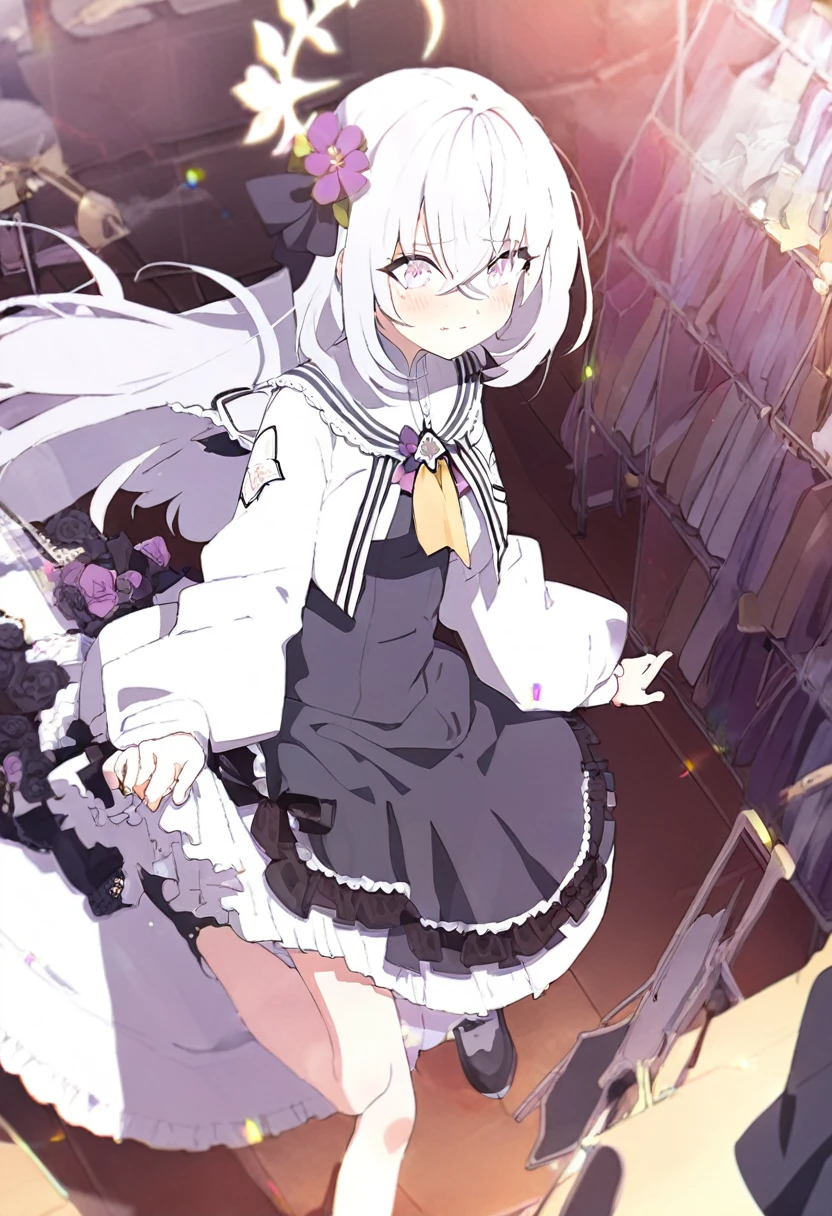 azusa \(blue archive\),1girl blush, wedding