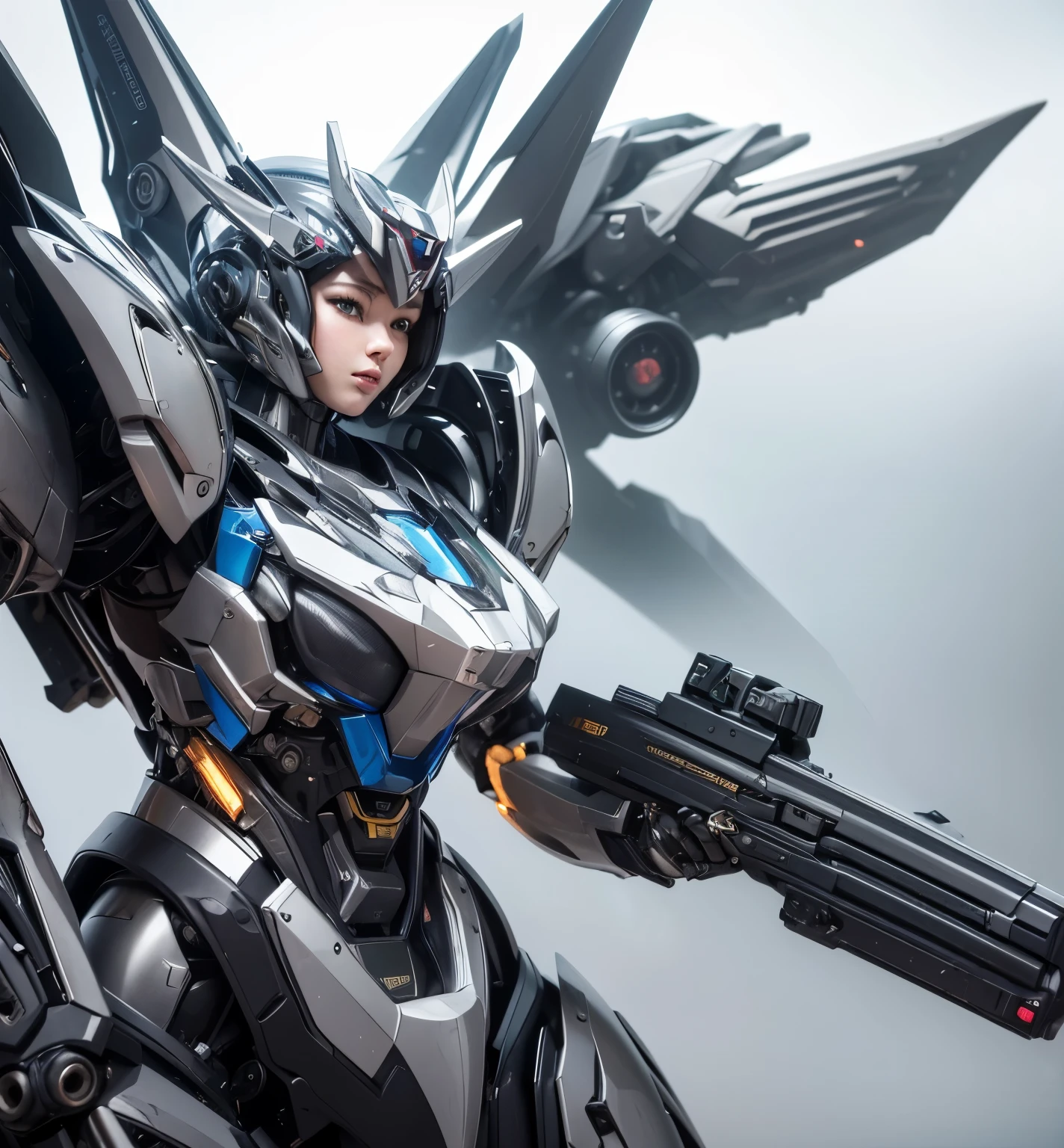 rough skin, Super detailed, advanced details, high quality, 最high quality, High resolution, 1080p, hard disk,(mecha queen),beautiful cyborg woman,Mecha cyborg girl,battle mode,Mecha body girl,She wears a futuristic mech