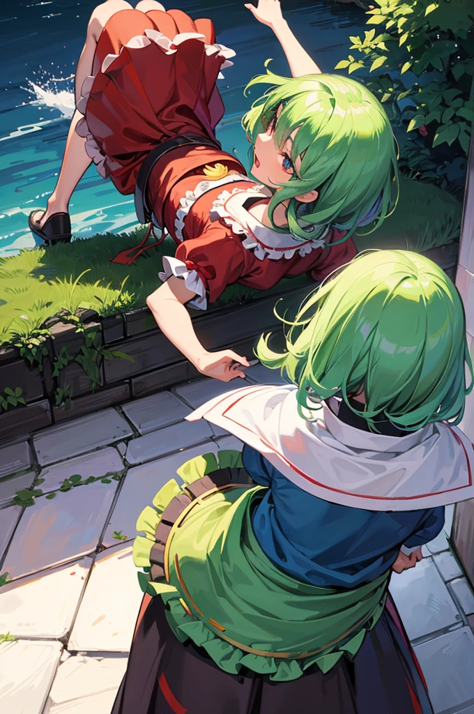 solo 1 girl view, TouHou Legend of Fairy Souls is an action game developed and published by LFCat Studio for PC. An adventure in which we control the young Reimu, which due to a curse has been transformed into Kedama, a little ball of hair, having to fight waves of enemies from an isometric perspective with both ranged attacks and hand-to-hand combat, being able to turn into different monsters, random angle.,(all realistic intricate details)
