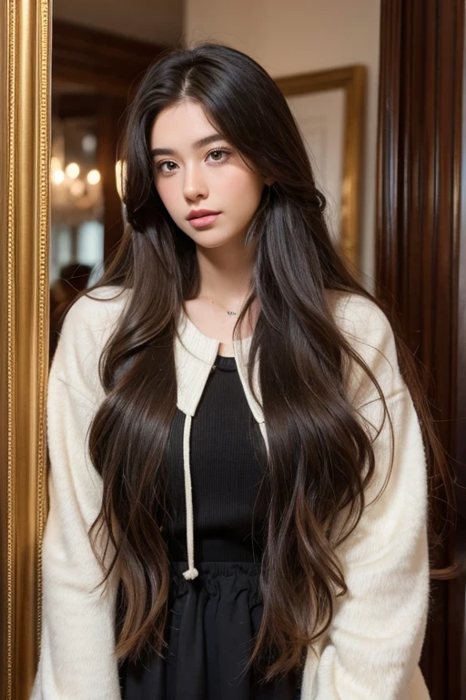 21-year-old European with long hair flowing