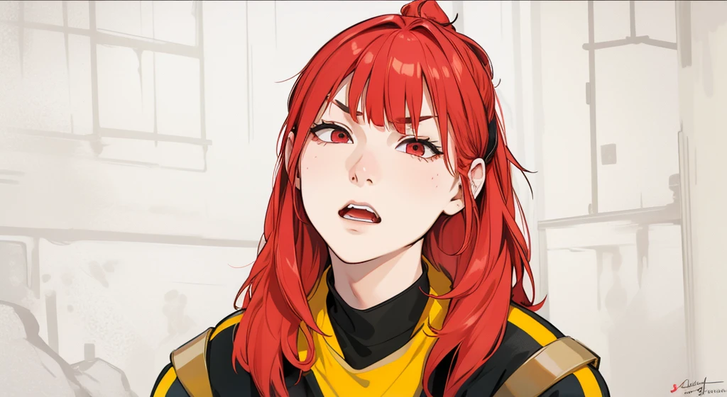 cute girl with red hair is angry gle talking to someone someone someone remembering something