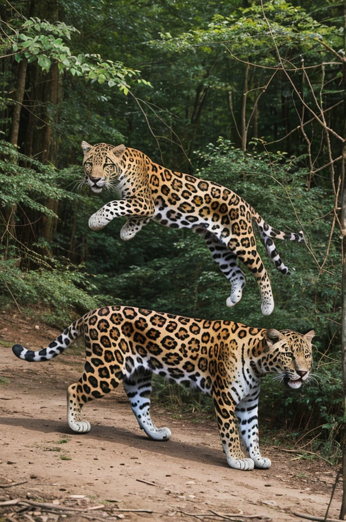 Create friendly jaguar, in its natural habitat