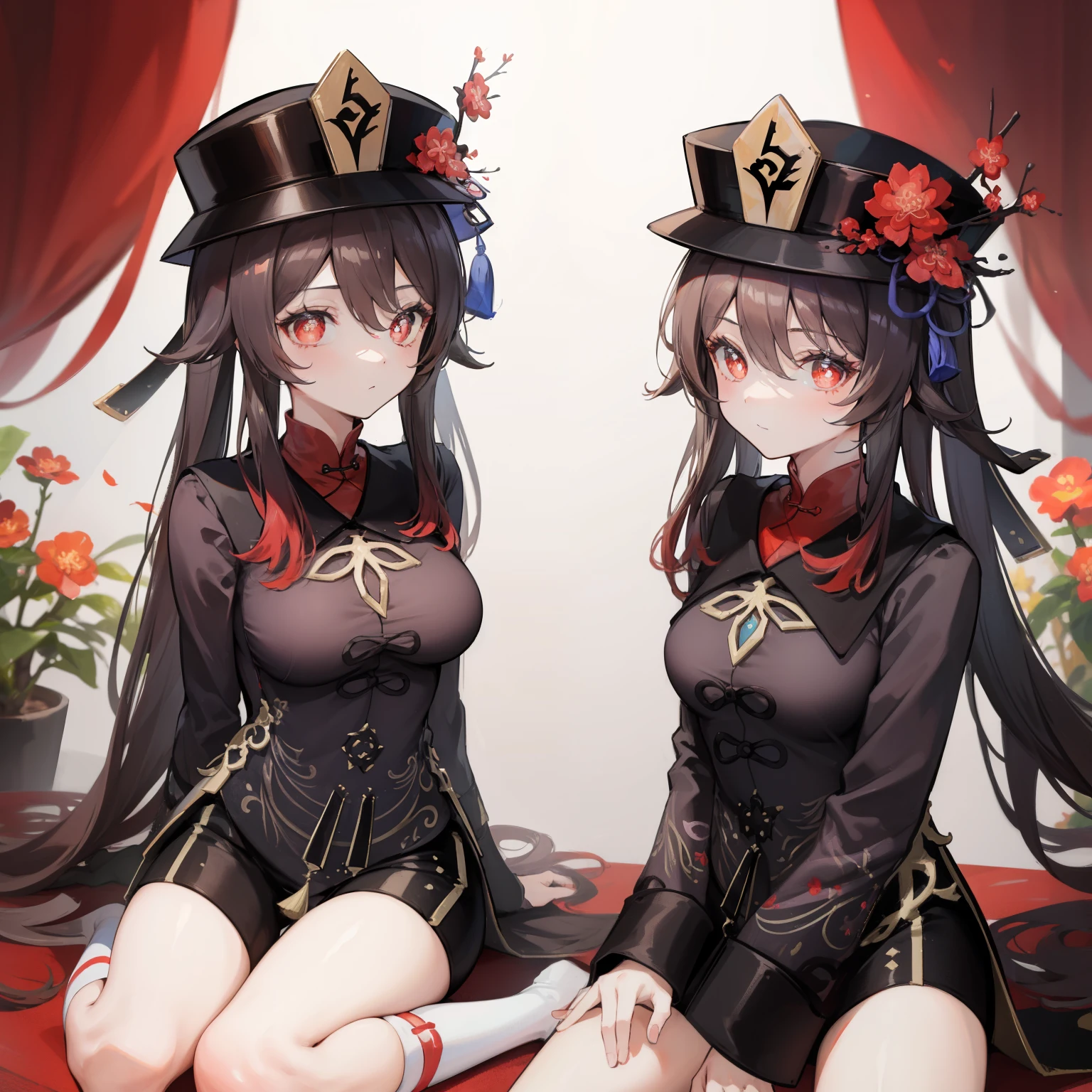 hutaodef,
hutaornd,(masterpiece),best quality, expressive eyes, perfect face,w sitting, w sitting on ground, legs on ground, big breast, good breast, h-cup, arms between legs, bot arms between legs,1girl