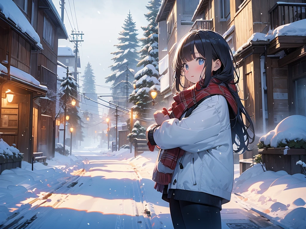 (masterpiece), best quality, Place, heavy snow storm, snow, snow storm