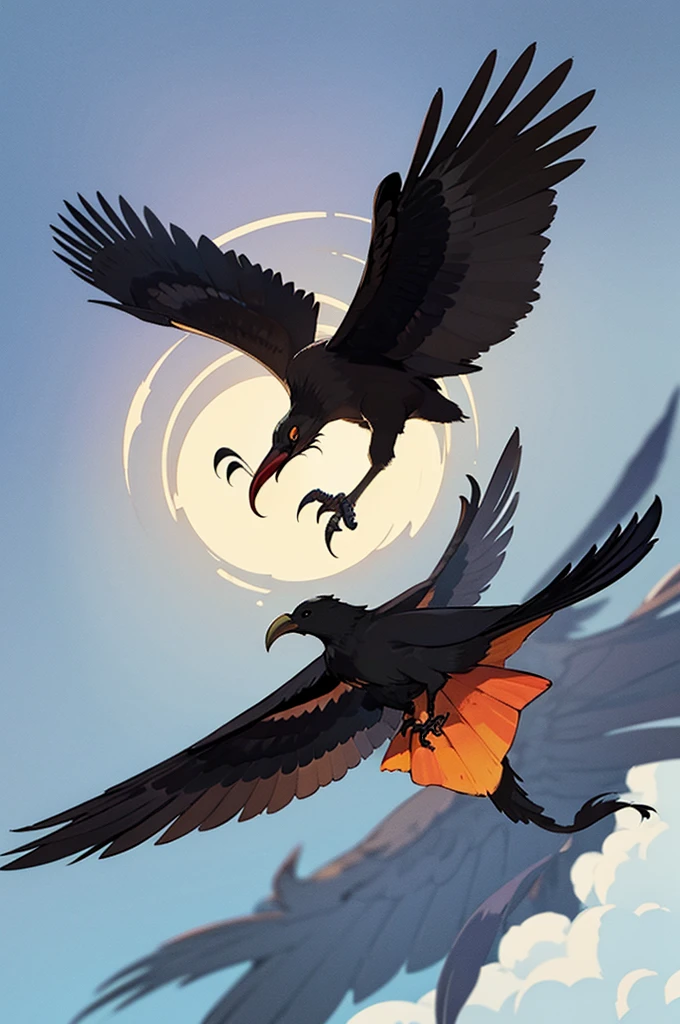 crow,Apparition,wing,Long knife