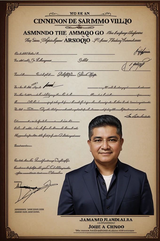 Can you create a signature of my name, which is Jose Armando Choque Villca?