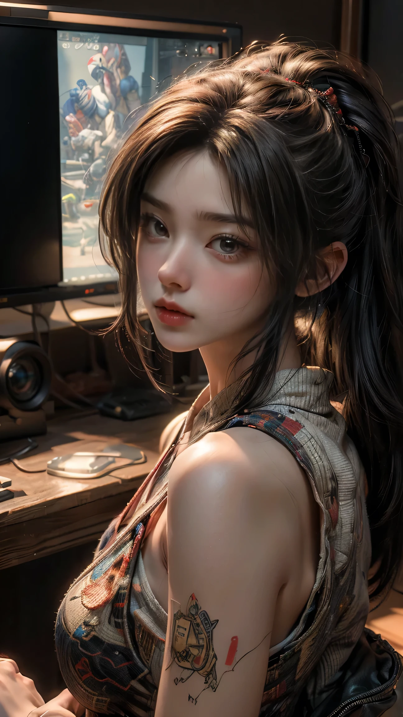 ((masterpiece, best quality, Highest image quality, high resolution, Reality, RAW photos, 8K)), Retro game, Nintendo, Sega, Namco, Capcom,